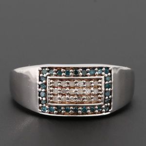 Sterling Silver Diamond Ring
